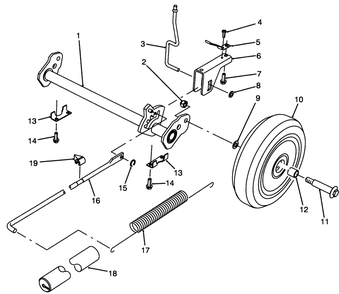 H.P. Rear Axle Assembly Diagram and Parts List for 20903B 4900001 - 4999999 Toro Lawn Mower
