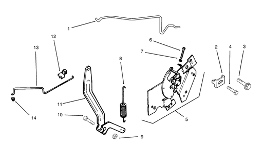 Engine Controls (Kohler Engine Cv14s-Ps1472) Diagram and Parts List for 72042 5900001 - 5900796 Toro Lawn Tractor