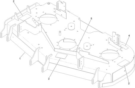 Deck Decal Assembly No. 147-4996 Diagram and Parts List for 74053TE 414387044 - 999999999 Toro Lawn Tractor