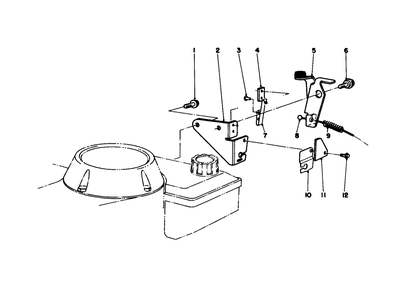 Brake Assembly Diagram and Parts List for 16785 8007012 - 8999999 Toro Lawn Mower