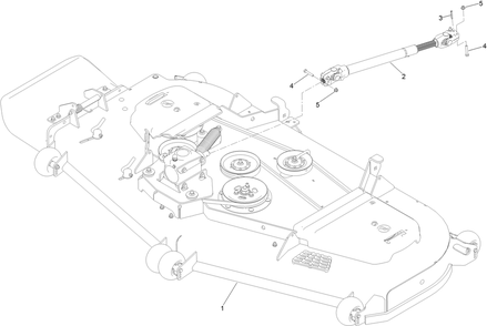 Deck And Driveshaft Assembly Diagram and Parts List for 74072 400000000-403226743 Toro Lawn Mower