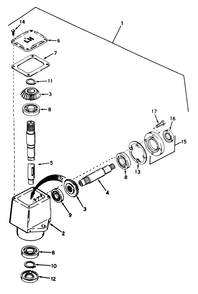 Grass Collection System 1 Diagram and Parts List for 30754 (800001-899999)(1988) Toro Lawn Tractor