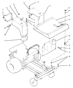 Fenders And Covers Diagram and Parts List for 74140 49000001 - 49999999 Toro Lawn Tractor