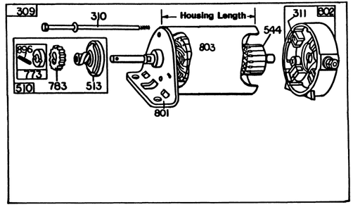 Electric Start Kit Part No. 66-6130 (Optional)(Continued) Diagram and Parts List for 30103 8000001 - 8999999 Toro Lawn Tractor Accessories