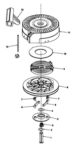 Rewind Starter No. 590621 Diagram and Parts List for 20588C 8000001 - 8999999 Toro Lawn Mower