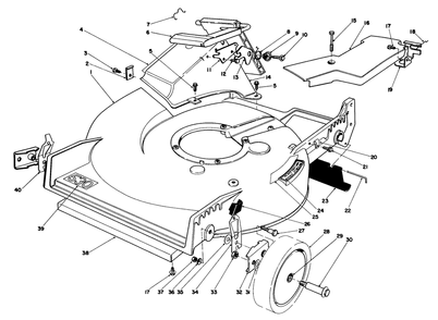 Housing Assembly Diagram and Parts List for 20747 5000001 - 5999999 Toro Lawn Mower