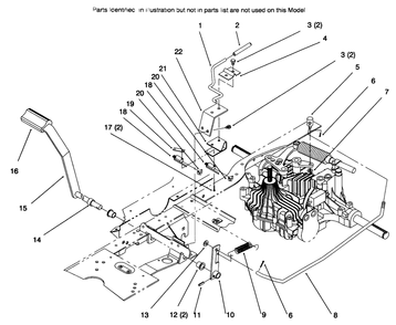 Hydro Brake Diagram and Parts List for 72085 6900001 - 6999999 Toro Lawn Tractor