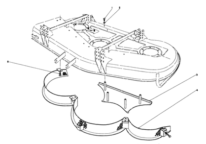 Mulcher Kit Model No. 30700 (Optional) (For Cutting Unit Model 30555) Diagram and Parts List for 30555 8000001 - 8999999 Toro Lawn Mower