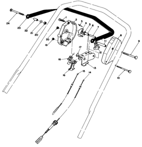 Traction Control Assembly Diagram and Parts List for 20661 3000001 - 3999999 Toro Lawn Mower