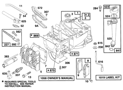 Engine Briggs & Stratton Model 127702-0131-01 Diagram and Parts List for 20903BC 4900001 - 4999999 Toro Lawn Mower