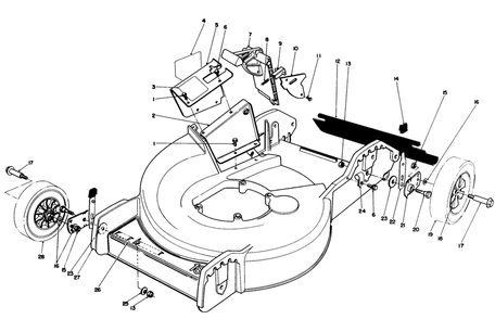 Housing Assembly Diagram and Parts List for 20564 5000001 - 5999999 Toro Lawn Mower