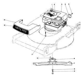 Engine Assembly Diagram and Parts List for 16711 8000001 - 8999999 Toro Lawn Mower