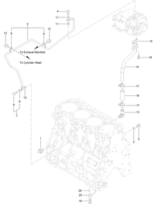 Part Location Diagram of 125-6958 Toro Hose