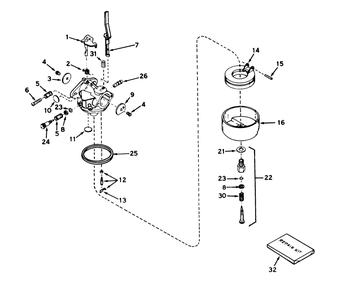 Carburetor No. 631920 (7 H.P. Snowthrower Model No. 38050) Diagram and Parts List for 38050 4000001 - 4999999 Toro Snow Blower