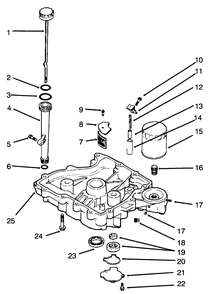 Oil Pan/Lubrication-Engine Kohler Model No. Cv14 S-1429 Diagram and Parts List for 30186 590001 - 599999 Toro Lawn Tractor Accessories
