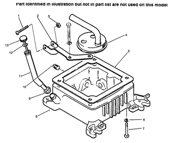Oil Fill Tube & Base Diagram and Parts List for 73502 6900001 - 6999999 Toro Lawn Tractor