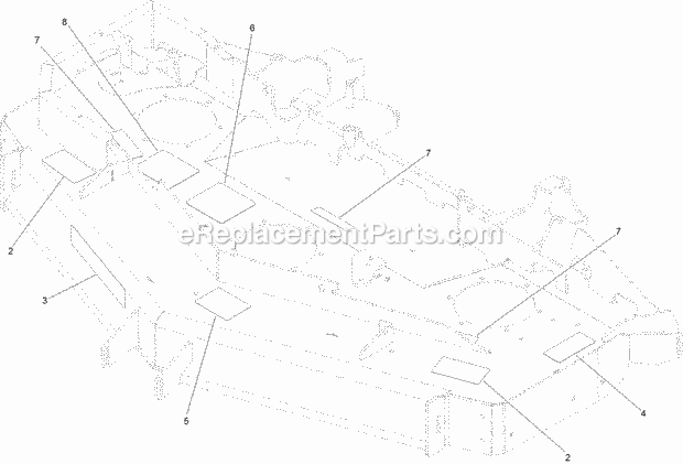 Deck Decal Assembly No. 125-9391 Diagram and Parts List for 74942TE 314000001-314999999 Toro Lawn Mower