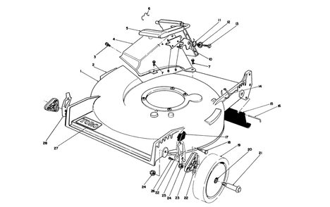 Housing Assembly Diagram and Parts List for 20588 0000001 - 0999999 Toro Lawn Mower