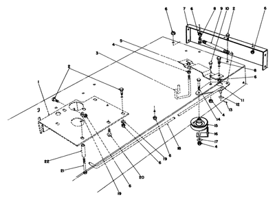 Traction Assembly Diagram and Parts List for 56138 3000001 - 3999999 Toro Lawn Tractor