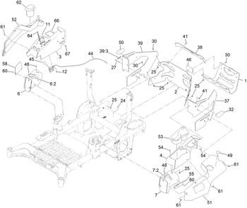 Throttle Cable And Guard Assembly Diagram and Parts List for 74035 400000000-409432812 Toro Lawn Tractor