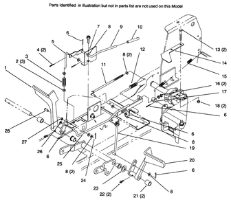 Clutch And Brake-Gear Diagram and Parts List for 72045 6900001 - 6999999 Toro Lawn Tractor
