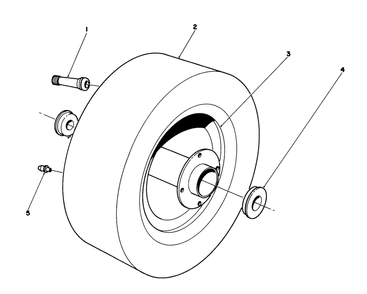 Rear Tire & Wheel Assembly Diagram and Parts List for 55620 9000001 - 9999999 Toro Lawn Tractor