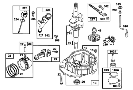 Engine Gts 150 Diagram and Parts List for 22151 3900856 - 3999999 Toro Lawn Mower