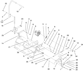Control Panel Assembly Diagram and Parts List for 74212 (990001-991000)(1999) Toro Lawn Mower