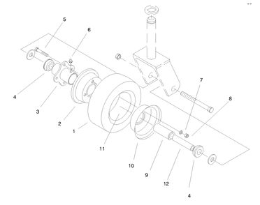 Pneumatic Tire Asm Diagram and Parts List for 30773 790001 - 799999 Toro Lawn Mower