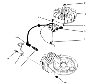 Ignition Assembly (Model No. 47ps5-3) Diagram and Parts List for 22026 6900001 - 6999999 Toro Lawn Mower