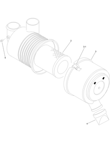 Air Cleaner Assembly Diagram and Parts List for 72264TE 406427909-406429999 Toro Lawn Mower