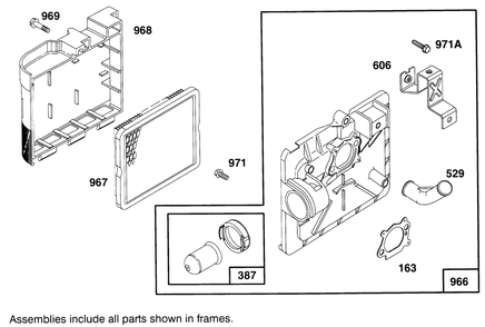 Engine Briggs & Stratton Model 12e802-0653-01 Diagram and Parts List for 21000BC 5900001 - 5999999 Toro Lawn Tractor Accessories