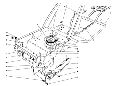 Clutch & Actuator Assembly Diagram and Parts List for 57375 9000001 - 9999999 Toro Lawn Tractor