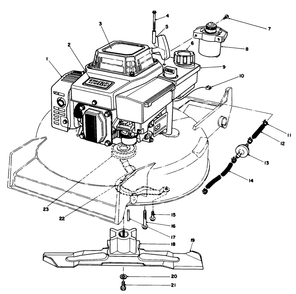 Engine Assembly Diagram and Parts List for 20629C 7000001 - 7999999 Toro Lawn Mower