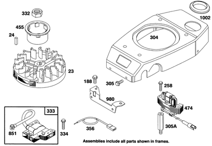 Engine Gts 150 Diagram and Parts List for 20766B 49000001 - 49999999 Toro Lawn Mower