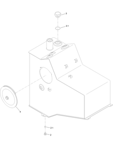 Hydraulic Tank Assembly No. 136-6052 Diagram and Parts List for 23803 400000000 - 999999999 Toro Lawn Tractor Accessories