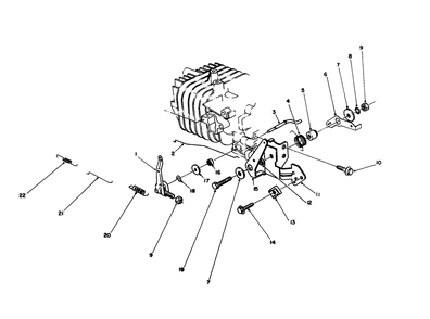 Governor Assembly (Model No. 47pj8) Diagram and Parts List for 16212C 9000001 - 9999999 Toro Lawn Mower