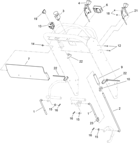 Control Panel Assembly Diagram and Parts List for 39488 (312000001-312999999)(2012) Toro Lawn Mower