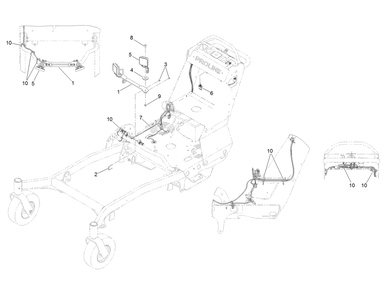 Light Kit Assembly Diagram and Parts List for 139-5595  Toro Lawn Mower