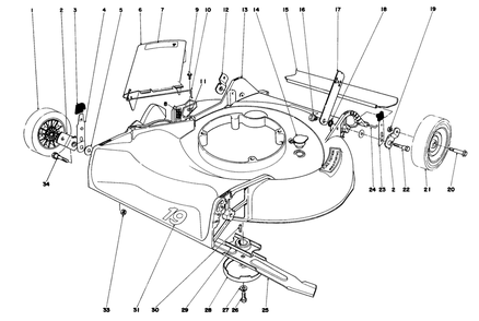 Housing Assembly Diagram and Parts List for 16350 0000001 - 0999999 Toro Lawn Mower