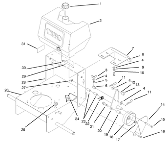 Part Location Diagram of 95-2816 Toro DISCONTINUED