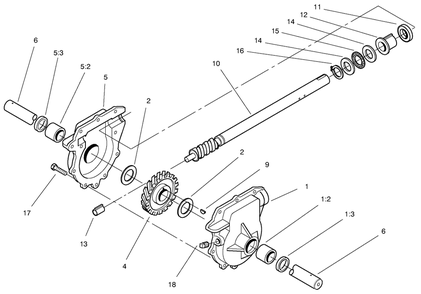 24" Auger Gearcase Assembly No. 74-1560 Diagram and Parts List for 38084 9900001 - 9999999 Toro Snow Blower