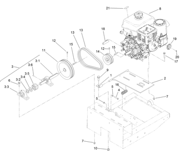 Part Location Diagram of ST38449 Toro Sheave