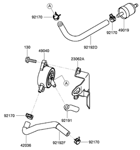 Fuel Tank And Valve Assembly Diagram and Parts List for 38494 (290000001-290999999)(2009) Toro Lawn Mower