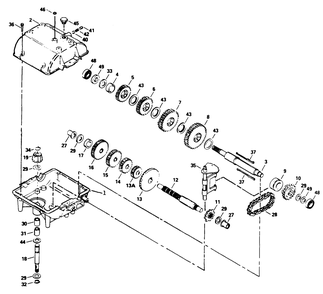 Peerless Transmission Model No. 700-039 Diagram and Parts List for 30175 20000001 - 29999999 Toro Lawn Tractor Accessories