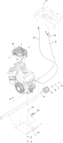 Engine Assembly Diagram and Parts List for 29516 413000000 - 999999999 Toro Aerator