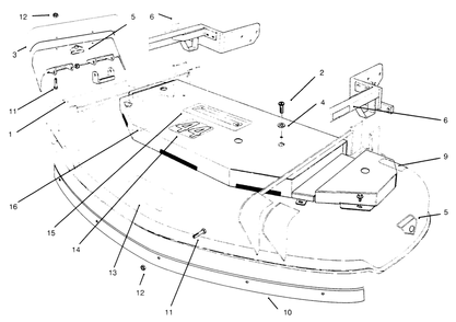 Decals And Baffles Diagram and Parts List for 30145 69000001 - 69999999 Toro Lawn Mower