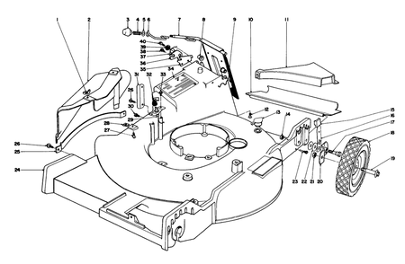 Housing Assembly Diagram and Parts List for 20550 5000001 - 5999999 Toro Lawn Mower