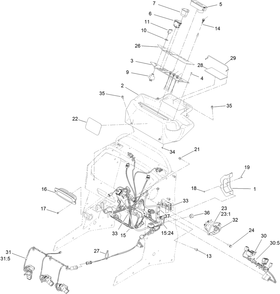 Part Location Diagram of 145-3412 Toro Harness-Wire, Deck