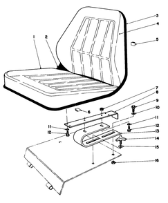 Seat Kit Model No. 30764 Diagram and Parts List for 30775 600001 - 699999 Toro Lawn Tractor